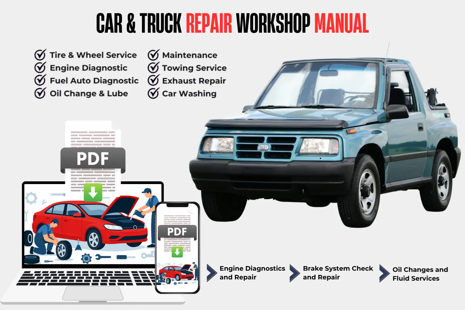 1993 Geo Tracker 4x2, 1997 Geo Tracker 4x2 Repair Manual